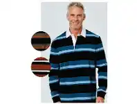 Harris Scarfe Bronson Casual Kennedy Long Sleeve Engineered Stripe Rugby offer