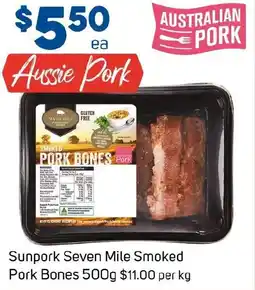 Foodland Sunpork Seven Mile Smoked Pork Bones offer