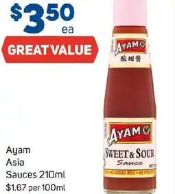 Foodland Ayam Asia Sauces offer