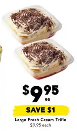 Drakes Large Fresh Cream Trifle offer