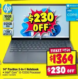 JB Hi-Fi 14" Pavilion 2-In-1 Notebook offer