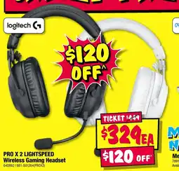 JB Hi-Fi PRO X 2 LIGHTSPEED Wireless Gaming Headset offer