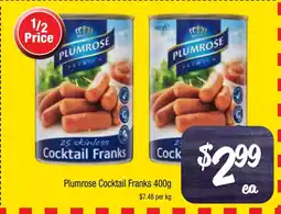 Farmer Jack's Cocktail Franks offer