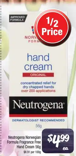 Norwegian Formula Fragrance Free Hand Cream