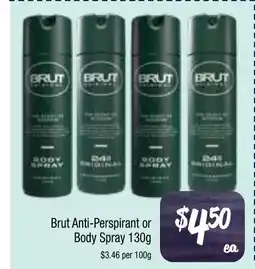 Farmer Jack's Anti-Perspirant or Body Spray offer