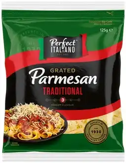 IGA Perfect Italiano Grated Parmesan 125g Selected Varieties offer
