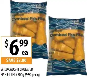 Supabarn Wild Caught Crumbed Fish Fillets 700g offer