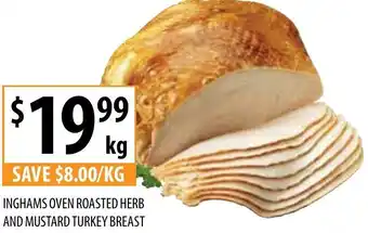Inghams Oven Roasted Herb And Mustard Turkey Breast