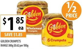 Supabarn Golden Crumpets Range 300g offer