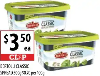 Supabarn Bertolli Classic Spread 500g offer