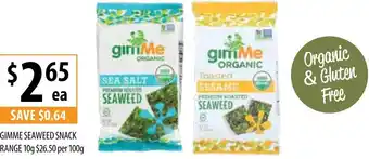 Gimme Seaweed Snack Range 10g
