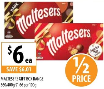 Supabarn Maltesers Gift Box Range 360/400g offer