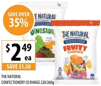Supabarn The Natural Confectionery Co Range 220/260g offer