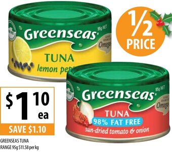 Supabarn Greenseas Tuna Range 95g offer