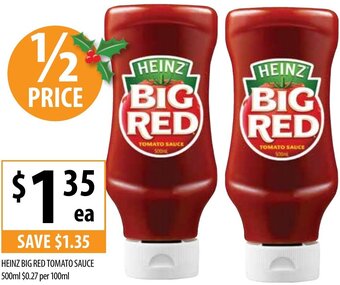Supabarn Heinz Big Red Tomato Sauce 500ml offer