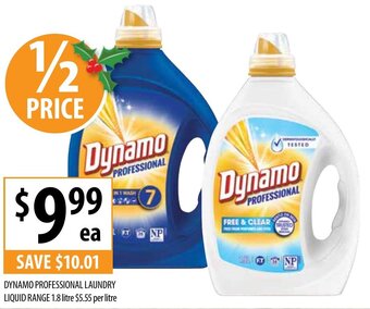 Supabarn Dynamo Professional Laundry Liquid Range 1.8Litre offer