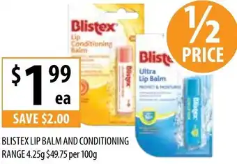 Blistex Lip Balm And Conditioning Range 4.25g