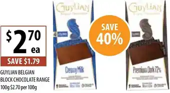 Supabarn Guylian Belgian Block Chocolate Range 100G offer