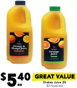 Drakes Drakes Juice offer