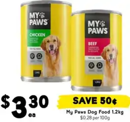 Drakes My Paws Dog Food offer