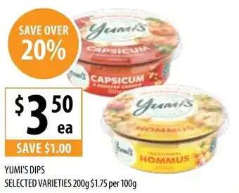 Supabarn Yumi's dips offer