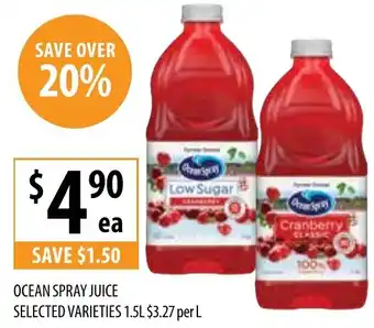 Supabarn Ocean spray juice offer