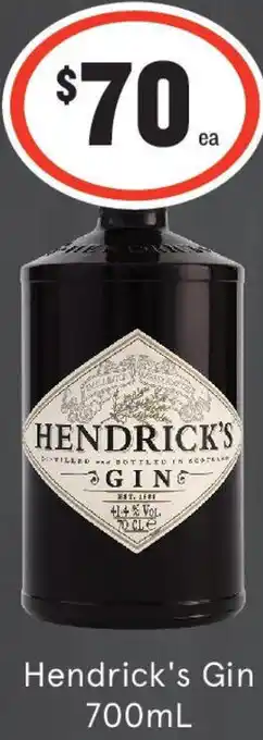 IGA Liquor Hendrick's Gin offer