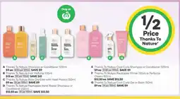 Woolworths Thanks To Nature Hair Perfume 100ml offer
