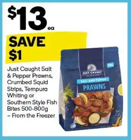 Woolworths Just Caught Salt & Pepper Prawns offer