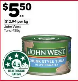 Woolworths John West Tuna 425g offer