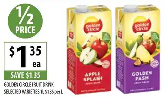 Supabarn Golden circle fruit drink offer