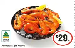 IGA Australian Tiger Prawns offer