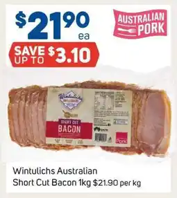 Foodland Wintulichs Australian Short Cut Bacon offer