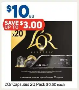 Foodland L'Or Capsules 20 Pack offer