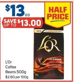 Foodland L'or Coffee Beans 500g offer
