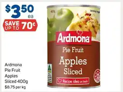 Foodland Ardmona Pie Fruit Apples Sliced 400g offer