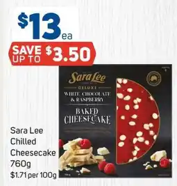 Foodland Sara Lee Chilled Cheesecake offer