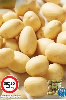 Coles Coles Australian Washed Carisma Potatoes 2kg Bag offer