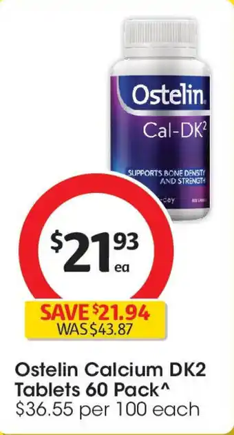 Coles Ostelin Calcium DK2 Tablets offer