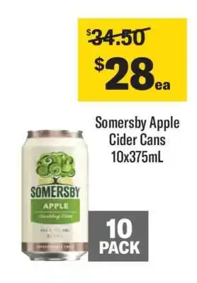 Coles Somersby Apple Cider Cans offer