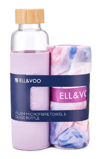 Rebel Sport Ell & voo towel & bottle, celsius towel & 600ml shaker offer
