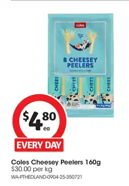 Coles Cheesey Peelers offer