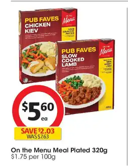 Coles Meal Plated offer
