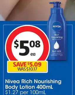 Coles Rich Nourishing Body Lotion offer