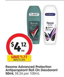 Coles Advanced Protection Antiperspirant Roll On Deodorant offer