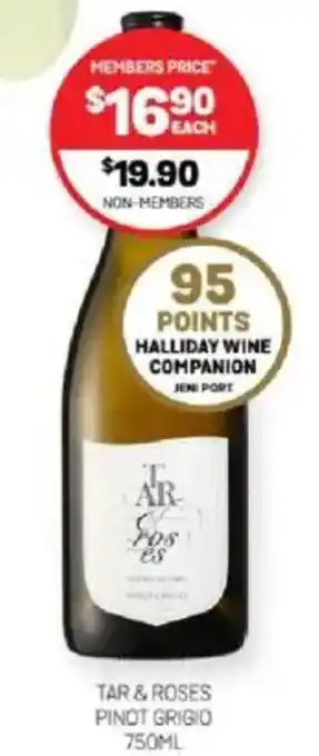 Harry Brown Tar & roses pinot grigio offer