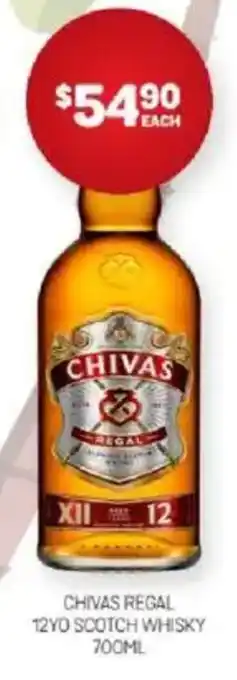 Harry Brown Chivas regal 12yo scotch whisky offer