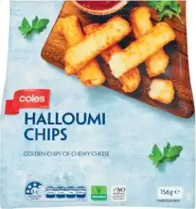 Coles Coles Halloumi Chips 156g offer