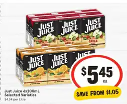 IGA Just Juice offer