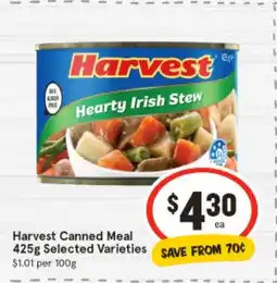 IGA Canned Meal offer